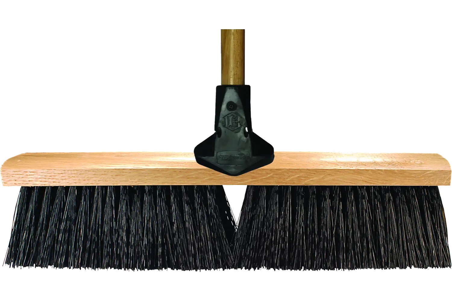 Picture of Pferd Assembled Broom Head and Flex Handle - Medium Sweep 24" Black Synthetic Fill 85236 79185236